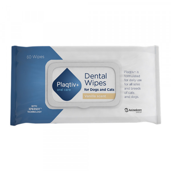 Plaqtiv+ Dental Wipes tandverzorging voor hond en kat 2 verpakkingen