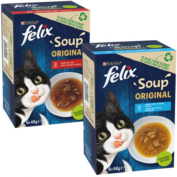 Felix Soup Original Combipack Kattensoep 1 Combipack (4 doosjes)