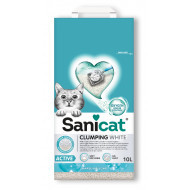 Sanicat Clumping White Active Marseille zeep kattenbakvulling 2 x 10 liter