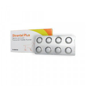 Strantel Plus ontwormingstablet voor de hond 8 tabletten