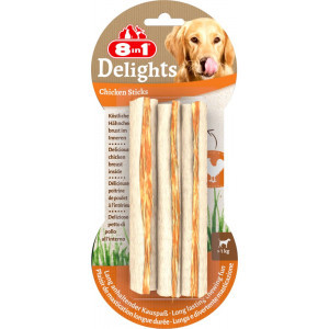 8in1 Delights chicken sticks hondensnacks 3 verpakkingen