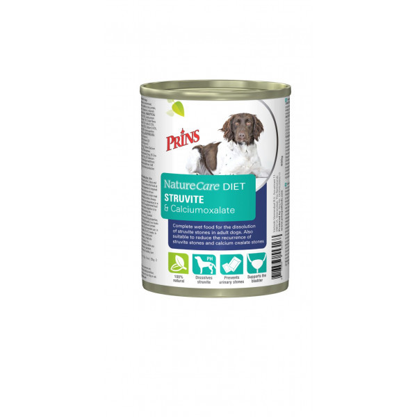 Prins NatureCare Diet Struvite & Calciumoxalate natvoer hond 1 tray (6 x 400 g)