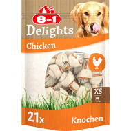 8in1 Delights chicken bones XS hondensnacks 3 x 21 stuks