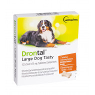 Drontal Large Dog / XL 525/504/175 mg ontwormingsmiddel 4 tabletten