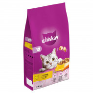 Whiskas Adult 1+ met kip kattenvoer 3 x 3,8 kg