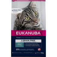 Eukanuba Adult met zalm graanvrij kattenvoer 2 x 10 kg