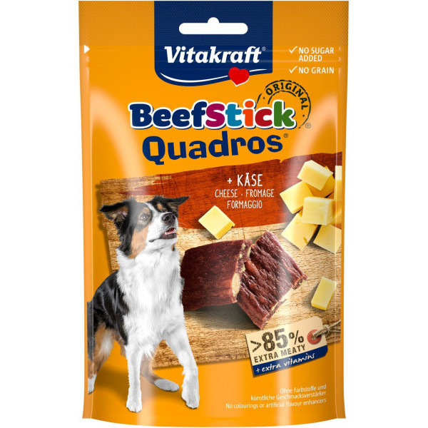 Vitakraft Beefstick Quadros met kaas hondensnack (70 g) 3 verpakkingen