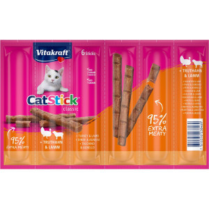 Vitakraft Catstick Classic met kalkoen & lam kattensnack 5 x 6 sticks