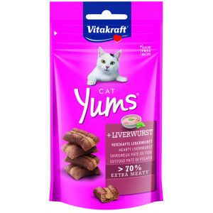 Vitakraft Cat Yums met lever kattensnack (40g) 3 verpakkingen