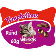 Whiskas Temptations met rund kattensnoep Per 5