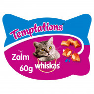 Whiskas Temptations met zalm kattensnoep Per 5