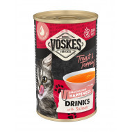 Voskes Drinks met zalm kattensnack (135 ml) 1 tray (24 stuks)