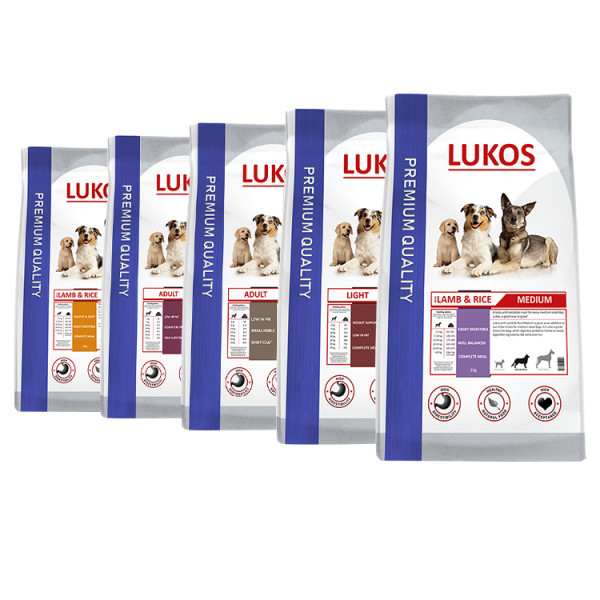 Lukos Premium hondenvoer probeerverpakkingen Senior met lam & rijst 1 kg