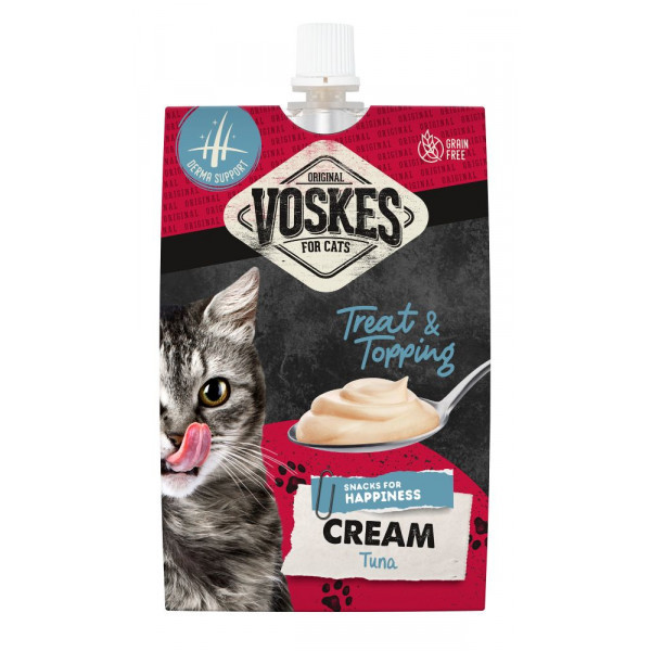 Voskes Cream tonijn kattensnack (90 g) 1 tray (15 x 90 g)