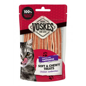 Voskes Soft & Chewy kip sandwiches kattensnack (60 g) 5 stuks