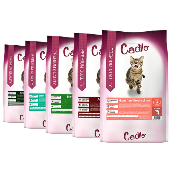 Cadilo Premium kattenvoer probeerverpakkingen Adult w/Fresh Salmon 2 kg