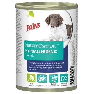 Prins NatureCare Diet Hypoallergenic lam natvoer hond 1 tray (6 x 375 g)