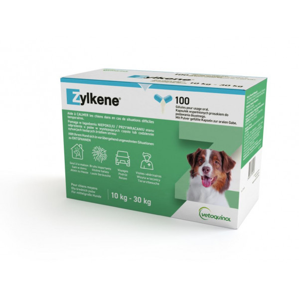 Zylkene Capsules 225 mg voor middelgrote hond (10 - 30 kg) (100 stuks) 100 capsules