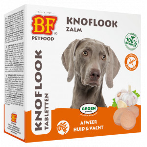 BF Petfood Vlo & Teek tabletten met knoflook en zalmsmaak 3 x 55 stuks