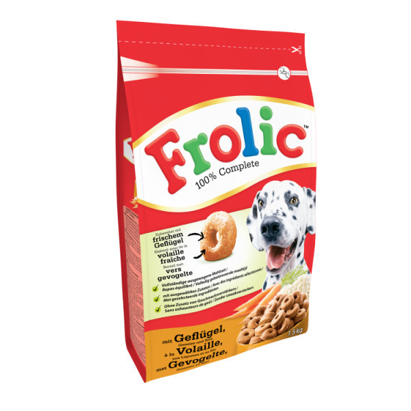 Frolic met gevogelte hondenvoer 4 x 1,5 kg