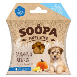 Soopa Bites Puppysnack met banaan & pompoen Per stuk