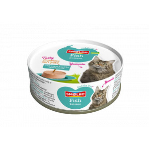 Smølke Soft Paté vis kattenvoer 2 x (24 x 80 g)