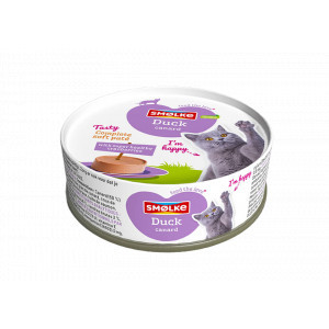 Smølke Soft Paté eend kattenvoer 2 x (24 x 80 g)