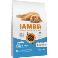 Iams Kitten kattenvoer met zeevis 10 kg