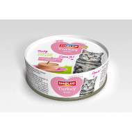 Smølke Soft Paté kalkoen kattenvoer 2 x (24 x 80 g)