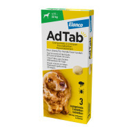 AdTab anti vlo kauwtabletten voor de hond +22-45kg - per verpakking