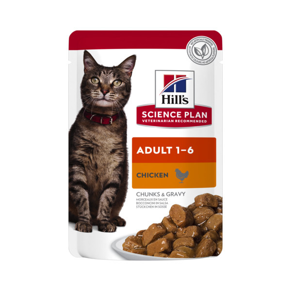 Hill&apos;s Adult kip nat kattenvoer 85 gr 2 dozen (24 x 85 g)