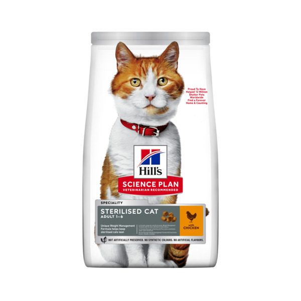 Hill&apos;s Adult Sterilised Cat met kip kattenvoer 3 kg