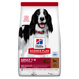 Hill&apos;s Adult Medium met lam & rijst hondenvoer 2 x 2,5 kg