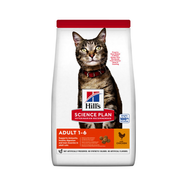 Hill&apos;s Adult met kip kattenvoer 2 x 10 kg