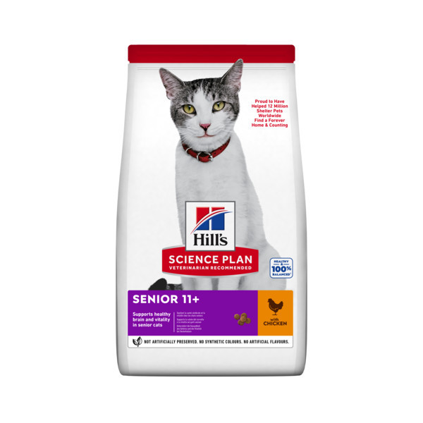 Hill&apos;s Senior 11+ met kip kattenvoer 3 kg