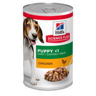 Hill&apos;s Puppy kip nat hondenvoer (blik 370g) 1 tray (12 x 370 g)