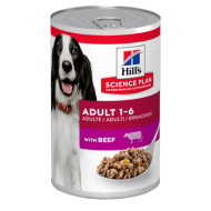 Hill&apos;s Adult met rund hondenvoer (blik 370 gr) 1 tray (12 x 370 g)