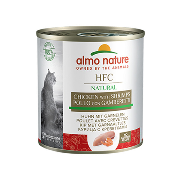 Almo Nature HFC Natural kip met garnalen natvoer kat (280 g) 12 x 280 g