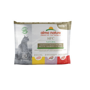 Almo Nature HFC Natural kip combipack natvoer kat (55 g) 12 x 55 g