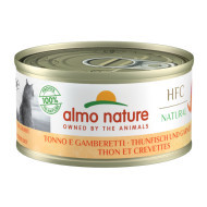 Almo Nature HFC Natural tonijn met garnalen natvoer kat (70 g) 18 x 70 g