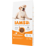 Iams for Vitality Adult Large met kip hondenvoer 12 kg