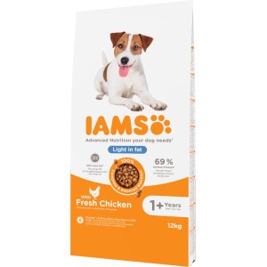 Iams for Vitality Adult Light hondenvoer 12 kg