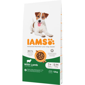 Iams for Vitality Adult Small & Medium met lam hondenvoer 12 kg