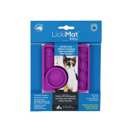 Lickimat likmat Kitty paars voor kitten/kat (10 cm) Per stuk