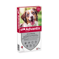 Advantix 250/1250 voor honden van 10 tot 25 kg 2 x 4 pipetten