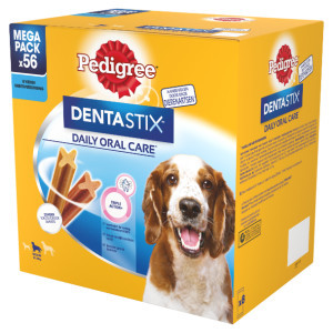 Pedigree Dentastix Medium hondensnack 10-25 kg 2 x 56 stuks