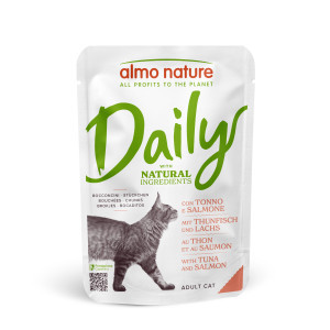 Almo Nature Daily met tonijn en zalm natvoer kat (70 g) 30 x 70 g