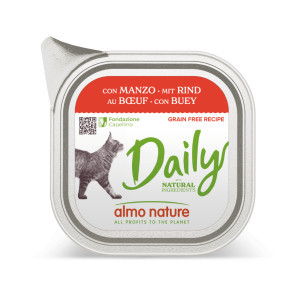 Almo Nature Daily met rund natvoer kat (100 g) 32 x 100 g