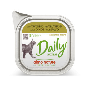 Almo Nature Daily met kalkoen natvoer kat (100 g) 64 x 100 g