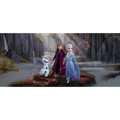 Disney Poster Frozen Anna & Elsa Blauw, Paars En Bruin - 202 X 90 Cm - 600905